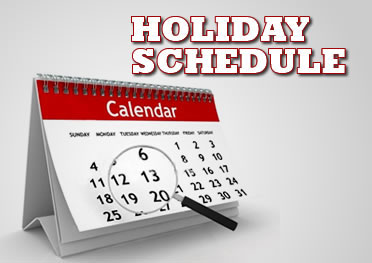 Holiday-Schedule